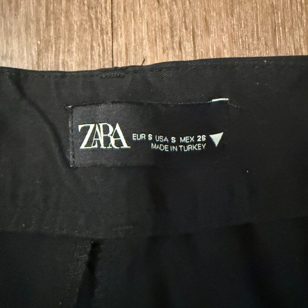 Zara High-Waisted Wide Leg Full Length Pants - Picture 4 of 4